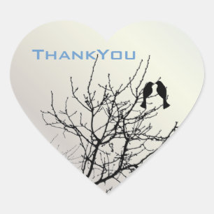 Sticker Cœur mariage campagnard rustique inséparable moderne