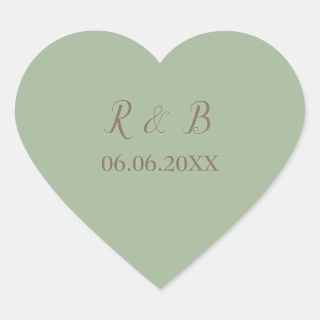 Sticker Cœur Mariage charme et beauté (Devant)