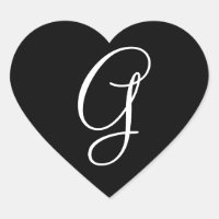 Mariage Coeurs Monogramme Lettre G Mariage Envelop