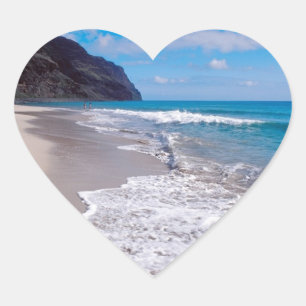 Sticker Cœur Mariage Hearts Beach Wedding Contexte Pittoresque