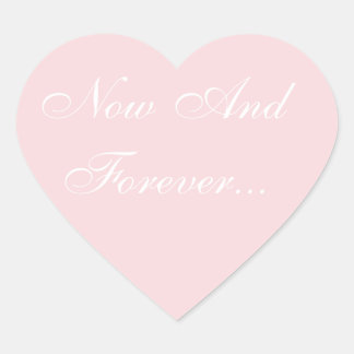 Sticker Cœur Mariage Inviter rose pâle