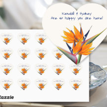 Mariage Merci Message Oiseau du paradis