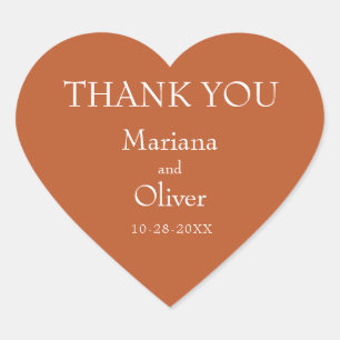 Sticker Cœur Mariage minimaliste de la frontière moderne en ter