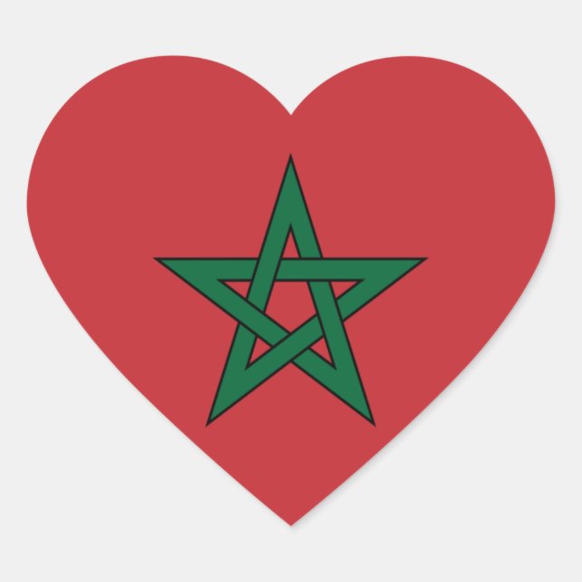Sticker Cœur maroc (Devant)