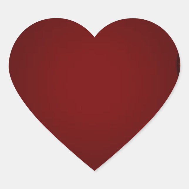 STICKER CŒUR MAROON CLASSIQUE ET DESIGN OR (Devant)