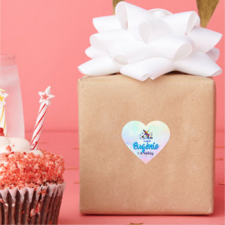 Sticker Cœur "Me lo dijo un pajarito" - Editable