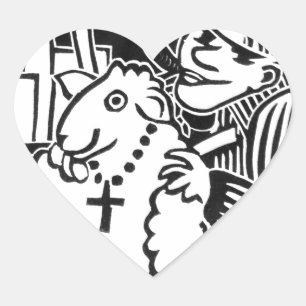 Sticker Cœur Méfiez-vous des capitalistes dans les vêtements de