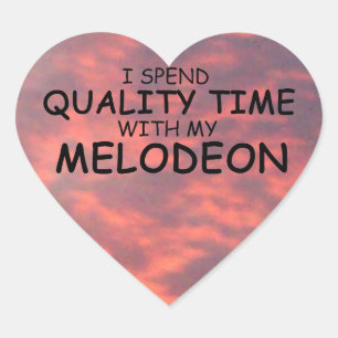 Sticker Coeur Melodeon Time de qualité