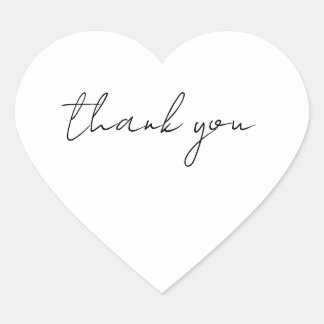 Sticker Cœur Merci
