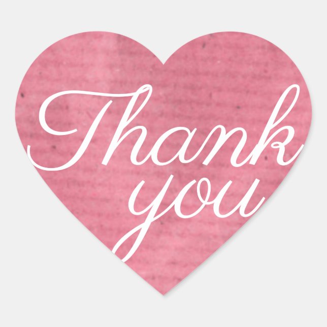 Sticker Cœur Merci (Devant)