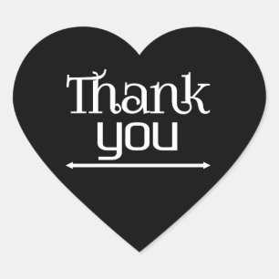 Sticker Cœur Merci 