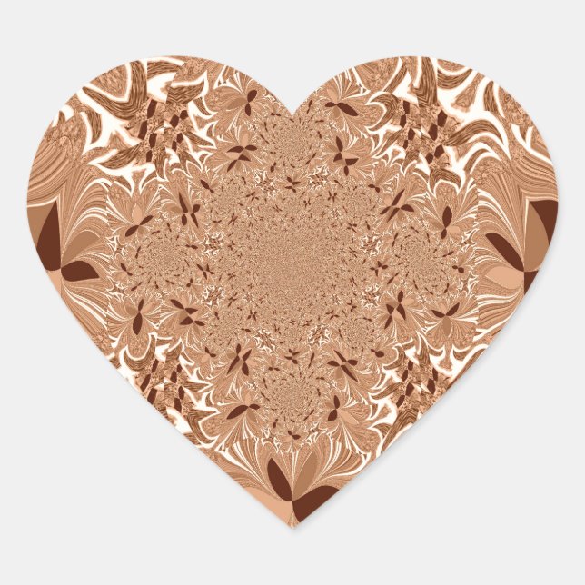 Sticker Cœur Mes couleurs de café du matin (Devant)