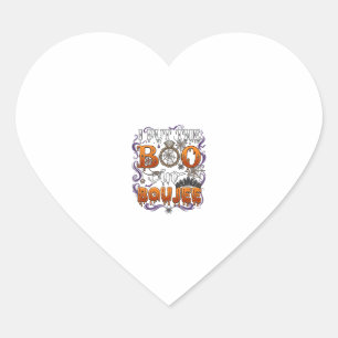 Sticker Cœur Mettre Boo Boujee Halloween Diamant Couronne de Ba