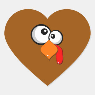 Sticker Cœur Mignonne Drôle Dingue Turquie