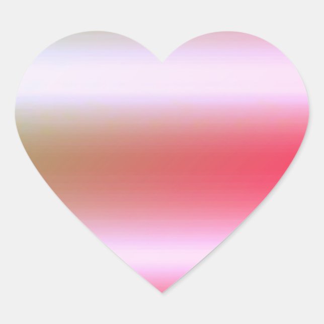 Sticker Cœur Modèle blanc rose Gold Elegant (Devant)