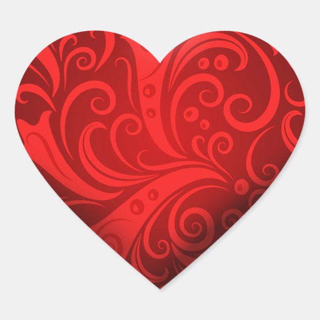 Sticker Cœur Modern Trendy Elegant Best Popular Love (Devant)