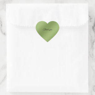 Sticker Cœur Moderne mignon Solide dégradé vert motif d'onde
