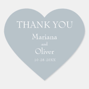 Sticker Cœur Moderne minimaliste Mariage gris clair