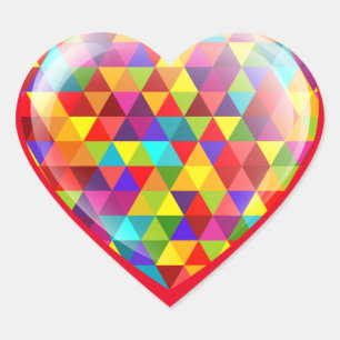 Sticker Cœur Moderne tendance élégant meilleur amour populaire