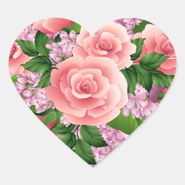 Sticker Cœur Moderne tendance Élégant Meilleur Amour Populaire  (Devant)
