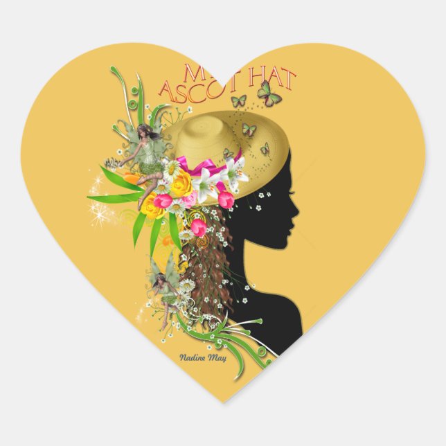 Sticker Cœur Mon Casquette Ascot (Devant)