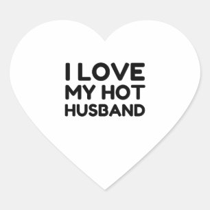 STICKER CŒUR MON MARI CHAUD QUE J'AIME