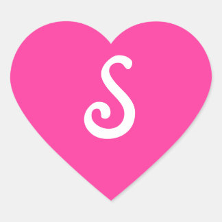 Sticker Coeur Monogramme rose Lipstick 60