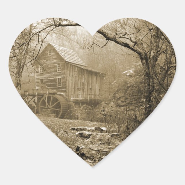 Sticker Cœur Morning Mist (Devant)