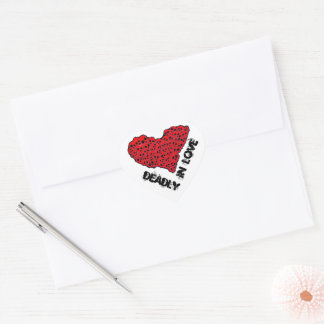 Sticker Cœur Mort amoureux