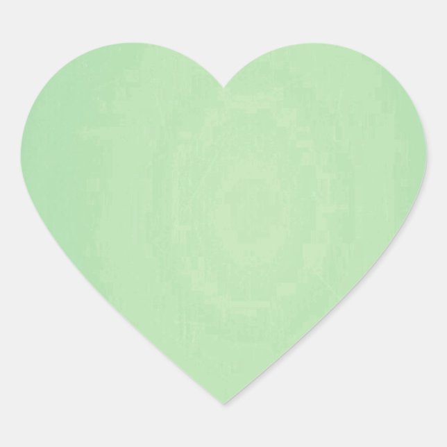 Sticker Cœur Motif Élégant de Mint Green. Tendance des couleurs (Devant)