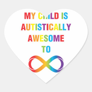 Sticker Cœur My Child Autistically