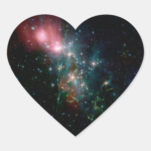 Sticker Cœur Naissance chaotique de NGC 1333 des étoiles