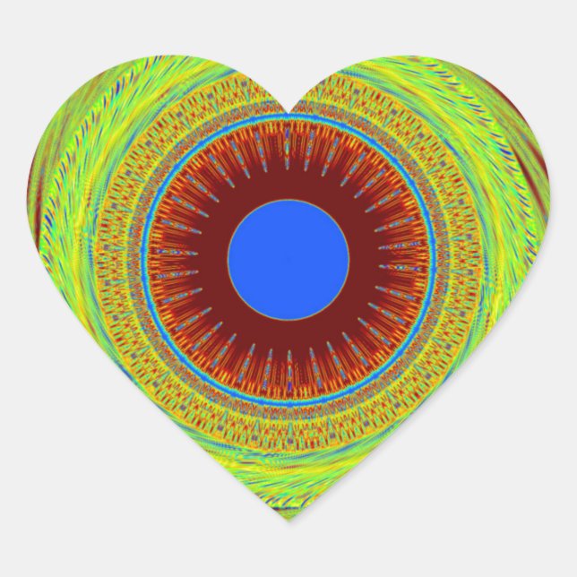 Sticker Cœur Ne vous inquiétez pas d'être heureux d'impression  (Devant)