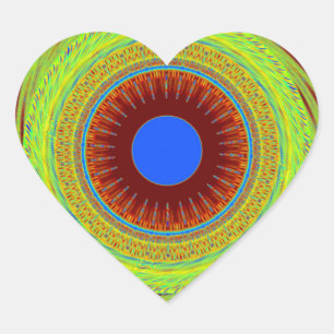 Sticker Cœur Ne vous inquiétez pas d'être heureux d'impression