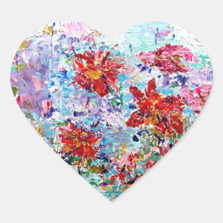 Sticker Cœur Nénuphars