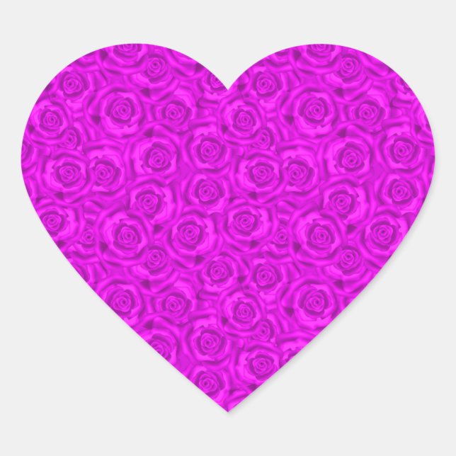 Sticker Cœur néon rose (Devant)