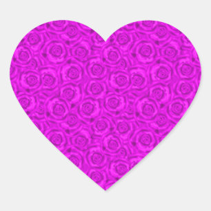 Sticker Cœur néon rose