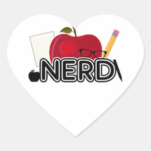 Sticker Cœur Nerd - Logo