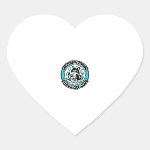 Sticker Cœur Nettoyage Maison Chaos Chat Amoureux T-Shirt Art -