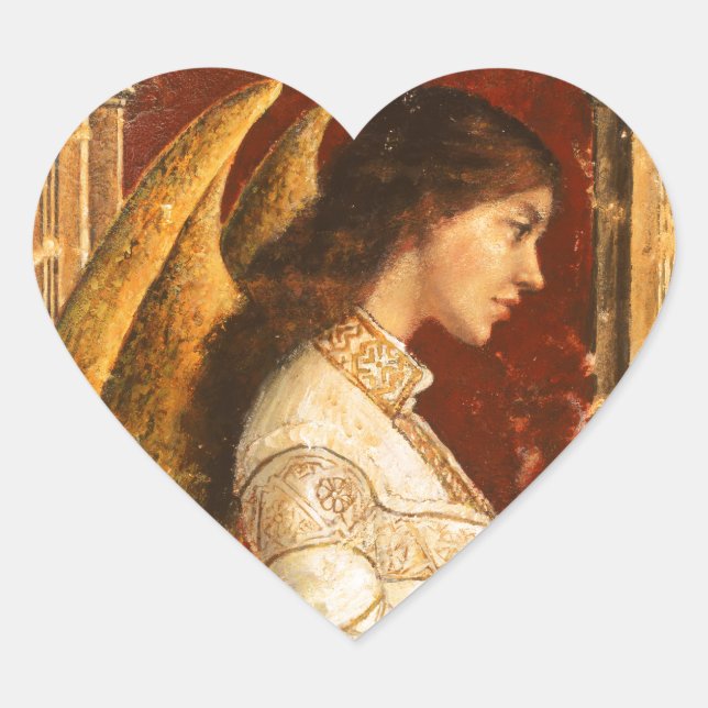 Sticker Cœur Noël Fresco Angel (Devant)