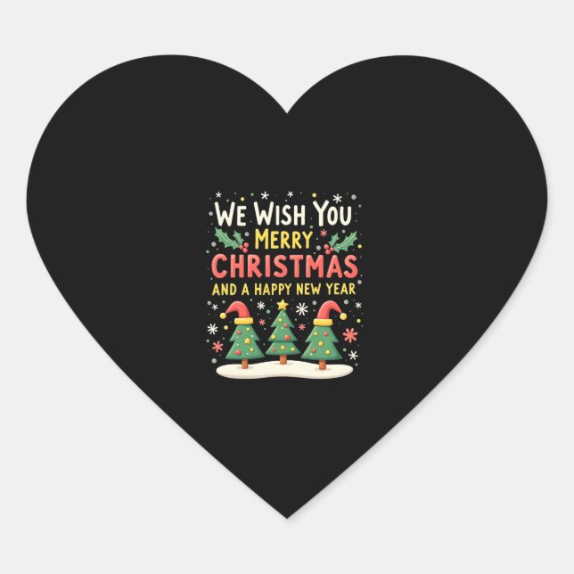 Sticker Cœur Noël Noël (Devant)