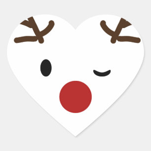Sticker Cœur noël nouvelle conception