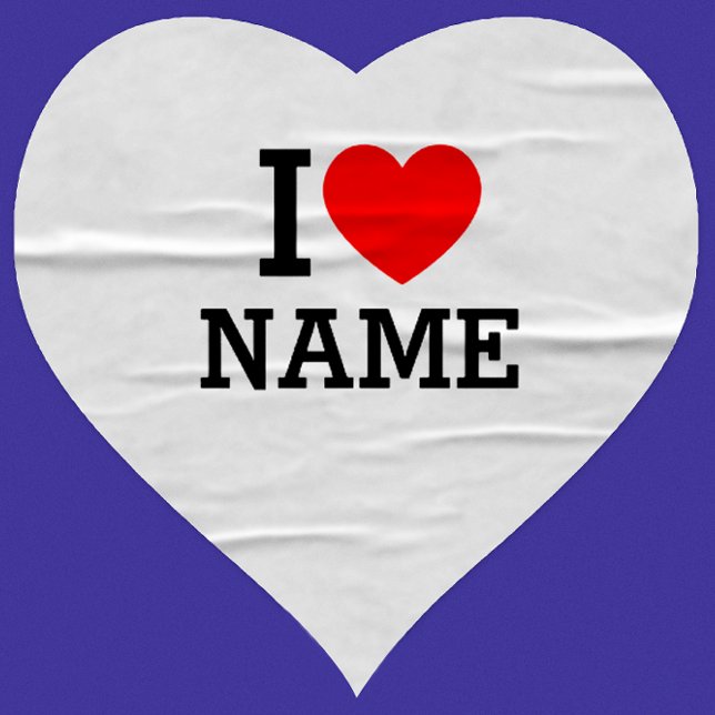 Sticker Cœur Nom du coeur (Créateur téléchargé)