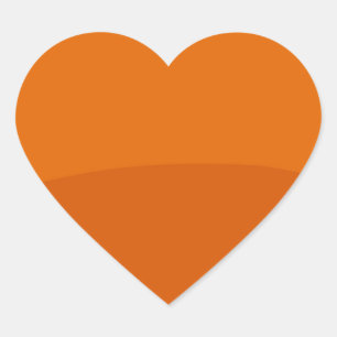 Sticker Cœur Nuances de couleurs simples créées par l'artiste