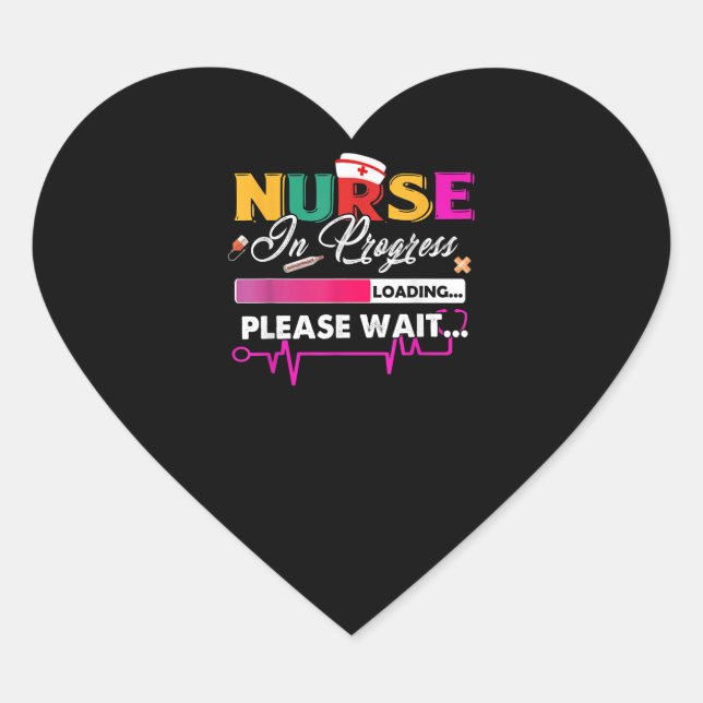 Sticker Cœur Nurse (Devant)