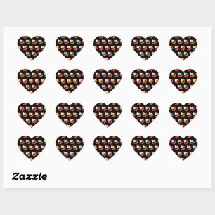 Sticker Cœur Œufs Frits Bacon Petit Déjeuner Amateurs Foodie Ju