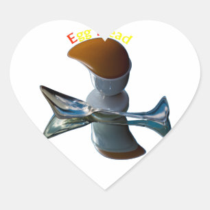 Sticker Cœur Oeufs Tête Délicat Designs