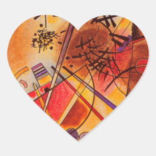 Sticker Cœur Oeuvre Abstraite de Kandinsky