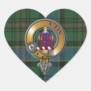 Sticker Cœur Ogilvie Tartan & Badge