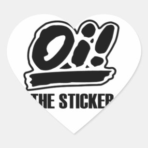 Sticker Cœur Oi ! L'autocollant (de coeur)